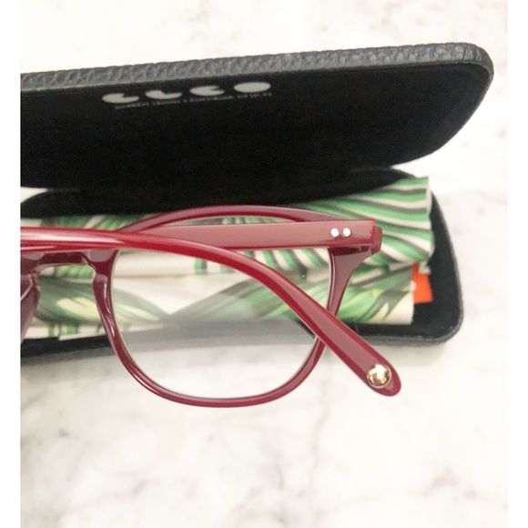 NWT Garrett Leight Vienna Glasses in Burgundy - Picture 3 of 6